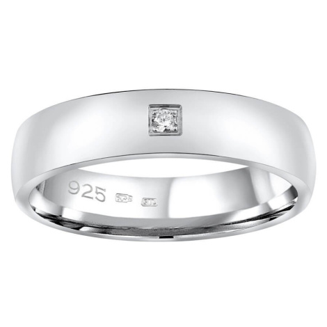Silvego Snubní stříbrný prsten Poesia pro ženy QRG4104W 53 mm