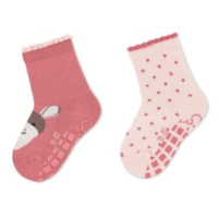 Sterntaler ABS ponožky dvojité balení Emmi Girl růžové