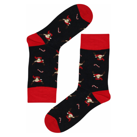 Pánské vánoční ponožky Sob Elegán černá Aura.Via