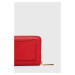 Kožená peněženka MICHAEL Michael Kors červená barva