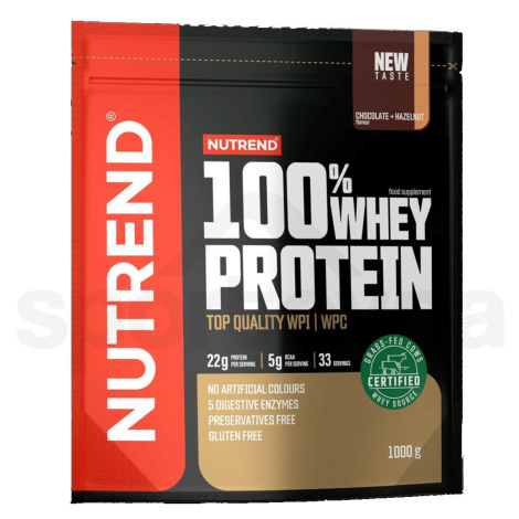 Nutrend 100% Whey Protein 1000g - čokoláda+lískový oříšek