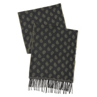 ALTINYILDIZ CLASSICS Men's Black-green Patterned Scarf