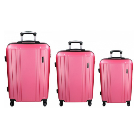 Sada 3 cestovních kufrů Madisson Reina S,M,L - růžová