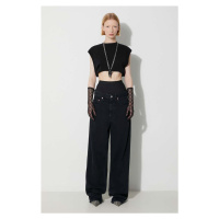 Džíny MM6 Maison Margiela Pants 5 Pockets dámské, high waist, S62LB0145