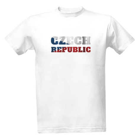 Pánské tričko Czech Republic-styl vlajky