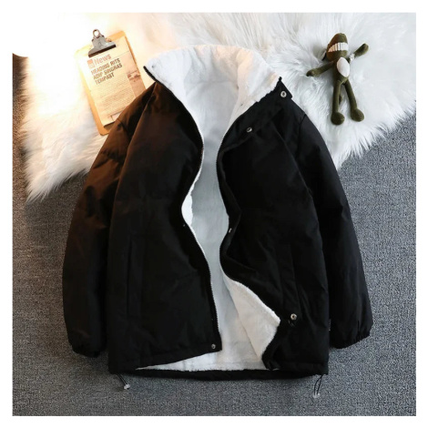 Zimní vatovaná bunda s fleecem a stojáčkem