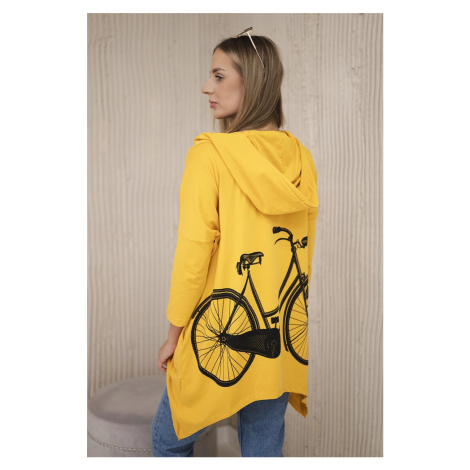 Kesi Mikina Bike s potiskem Barva: Zlatá