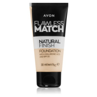 Avon Flawless Match Natural Finish hydratační make-up SPF 20 odstín 130N Alabaster 30 ml