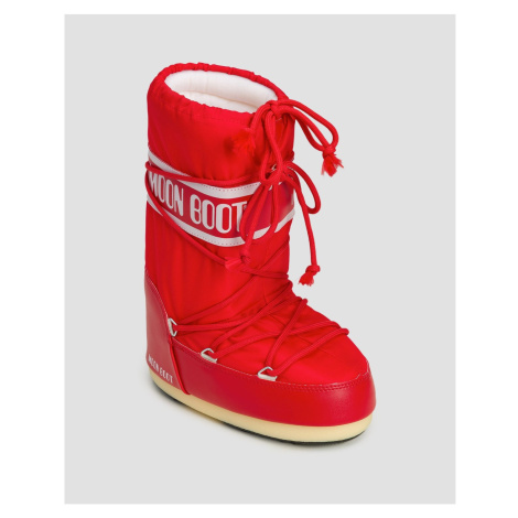 Červené Sněhule Moon Boot Icon Nylon