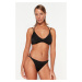 Trendyol Black Piping Regular Leg Bikini Bottom