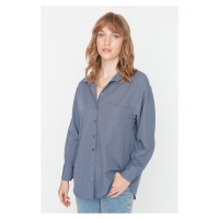 Trendyol Shirt - Grau - Oversize