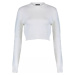 jiná značka TRENDYOL svetr ve zkrácené délce Barva: Bílá, Mezinárodní