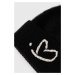 Vlněná čepice Ader Error Twinkkle Heart Logo Beanie černá barva, z tenké pleteniny, BMADFWHW0502