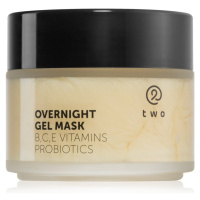 two cosmetics Overnight Gel Mask hydratační a vyživující pleťová maska s probiotiky 100 ml