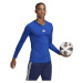 adidas TEAM BASE LONG SLEEVE TEE Pánské fotbalové triko, modrá, velikost