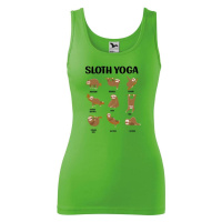 DOBRÝ TRIKO Dámské tílko s potiskem Sloth yoga