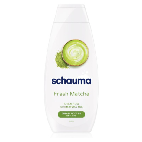 Schwarzkopf Schauma Fresh Matcha čisticí detoxikační šampon pro mastnou vlasovou pokožku a suché