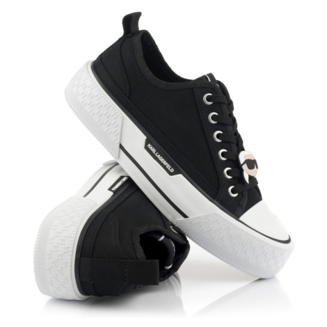 Tenisky karl lagerfeld kampus max iii karl nft lace keeper black canvas