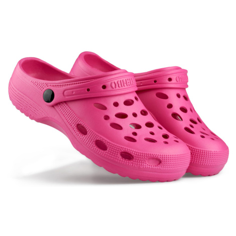 Růžové pantofle Crocs