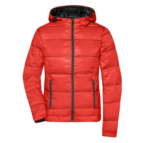 James & Nicholson (Daiber) Lehká dámská péřová bunda s kapucí JN1151