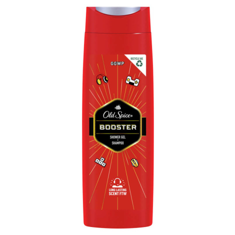 Old Spice Sprchový gel na tělo i vlasy Booster (Shower Gel + Shampoo) 400 ml