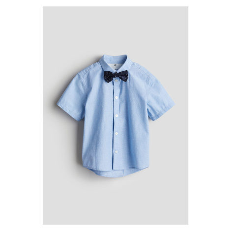 H & M - Košile's motýlkem - modrá H&M