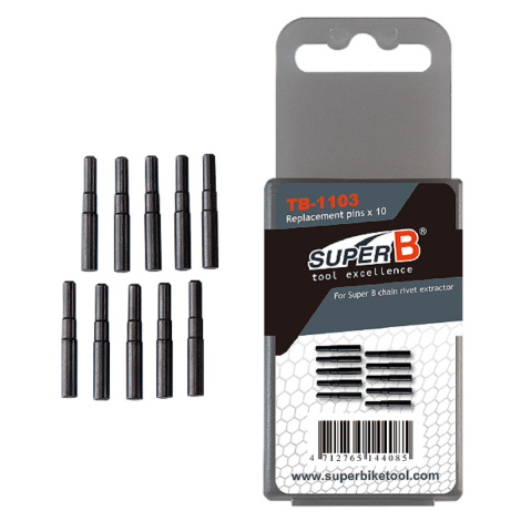 SUPER B sada náhradních kolíků - REPLACEMENT PIN TB-1103 - černá