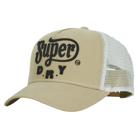 Superdry DIRT ROAD TRUCKER CAP Béžová