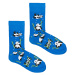 Ponožky Kabak Patterned Panda Blue
