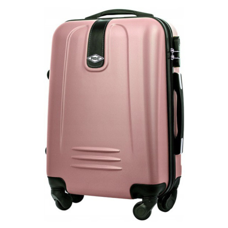 Rogal Růžový lehký plastový cestovní kufr "Superlight" - M (35l), L (65l), XL (100l)