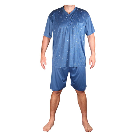 Matěj pánské pyžamo krátké V1614 tmavě modrá