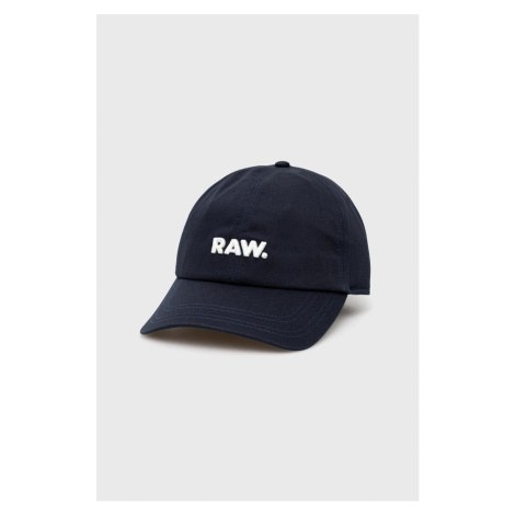 Čepice G-Star Raw tmavomodrá barva, hladká