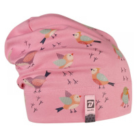 Bavlněná čepice Dráče - Pepe 31, světle růžová, ptáčci Barva: Růžová