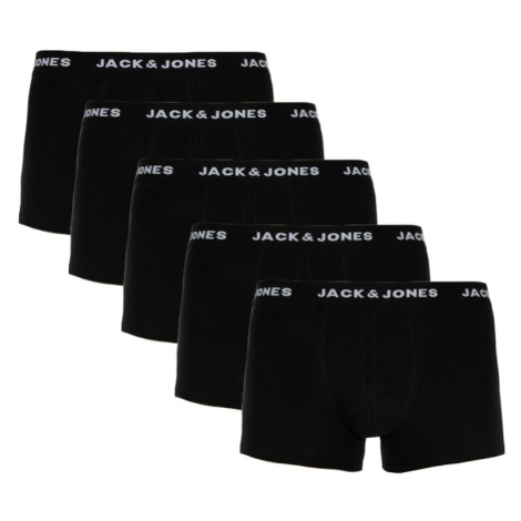 5PACK pánské boxerky Jack and Jones černé (12142342) Jack & Jones
