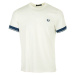 Fred Perry Contrast Cuff T-Shirt Bílá