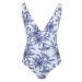 Swimwear Capri Non Wired Plunge Swimsuit capri print SW1760