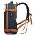 Miss Lulu Voděodolný funkční batoh s USB portem 24L - navy