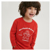 Reserved - Vánoční tričko s dlouhými rukávy a aplikací - Červená