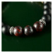 Daniel Dawson Luxusní náramek Buddha - nebeská perla, lesní achát, červený jaspis NR2072/19 Bare