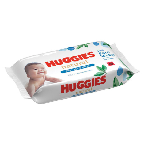 HUGGIES® Natural Pure Water Ubrousky vlhčené 48 ks