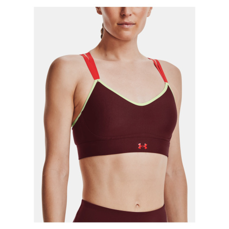 Vínová dámská sportovní podprsenka Under Armour UA Infinity Low Strappy