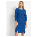Bonprix RAINBOW pletené šaty se šněrováním Barva: Modrá, Mezinárodní