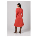 Bewear Dámské volnočasové šaty Nanel B273 cihlově červená Červená