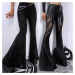 kalhoty dámské KILLSTAR - Sable Lace Flares - Black