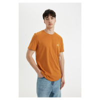 DEFACTO Slim Fit Slim Cut Crew Neck Printed Short Sleeve T-Shirt