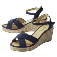 esmara® Dámské sandály na klínku (navy modrá)