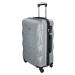 Cestovní plastový kufr Sonrado vel. XL, stříbrná