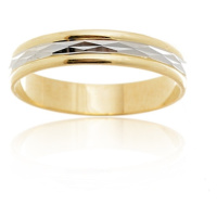 Gravírovaný prsten ze žlutého zlata PR0633F + DÁREK ZDARMA