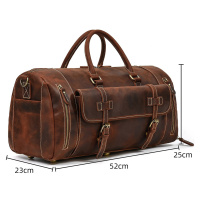 Velká cestovní taška z pravé kůže 58cm 40L