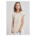 Ladies Modal Extended Shoulder Tee - whitesand